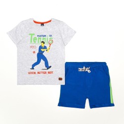 Conjunto corto algodón chico: camiseta manga corta y pantalón