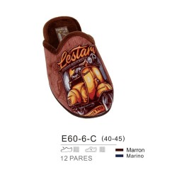 Zapatillas descanso destalonadas, dibujo vespa vintage (made in