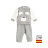 Chandal oso-CLI-36032-Calamaro Baby Chandal oso. Costuras