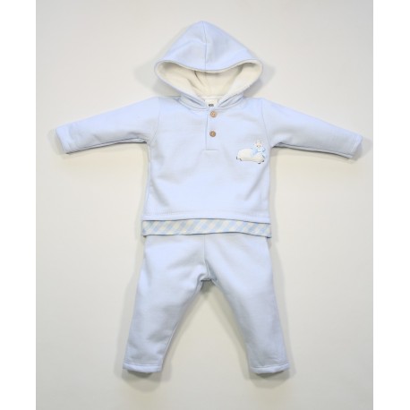 Conjunto 2 piezas bebé: pantalones largos y sudadera con