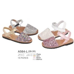 Menorquinas acabado fantasía, cierre velcro- proveedores de