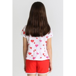 Conjunto corto algodón chica: camiseta manga corta y short
