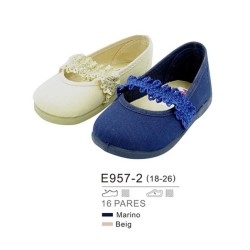 Lonetas estilo francesitas con detalle ganchillo en sujeción