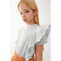 Camiseta manga corta niña volantes-SMV-236030-Street Monkey