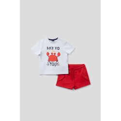 Conjunto corto de 2 piezas bebé niño sailor