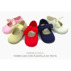 Mercedita lona lisa cierre velcro - Andrea Ruiz - ARV-955/L