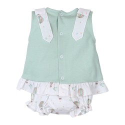 Conjunto camiseta desmangada y cubrepañal estampado-27781-Tony