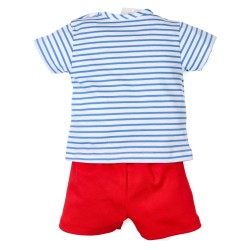 Conjunto camiseta manga corta rayas y short liso-27824-Tony
