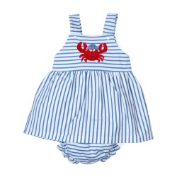 Vestido titante ancho y cubrepañal cangrejo-TBV-27836-Tony Bambino