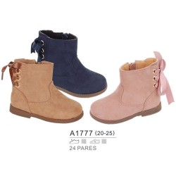 Botines bajos detalle lazada en talón-Bubble-BBI-A1777