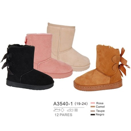 Botas estilo "ugg" con doble lazo trasero-Bubble-BBI-A3540-3