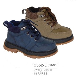 Botines sport con detalle en talón y cierre cordones-Bubble-BBI-C352-L