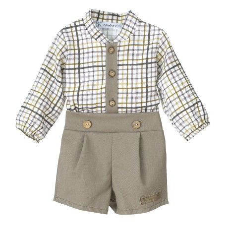 Conjunto pololo camisa cuadros excellentt heres-CLI-17789-Calamaro Baby