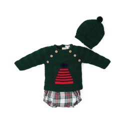 Conjunto bebé tejido combinado-TBI-28671-Tony Bambino