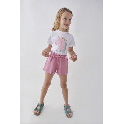 Pantalon corto niña malva-SMV-93009ML-1-Street Monkey Pantalon