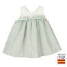 Vestido hinojo excellentt bebé niña-CLV-21259-B-Calamaro Baby