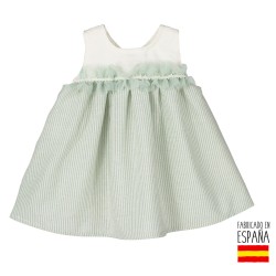 Vestido hinojo excellentt bebé niña-CLV-21259-B-Calamaro Baby