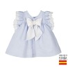 Vestido liso anís excellentt bebé niña-CLV-21265-B-Calamaro Baby