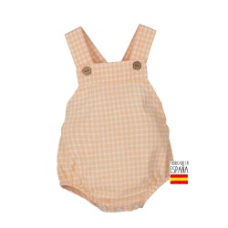 Peto corto estampado cuadros bebé pimpinela-CLV-32424-1-Calamaro Baby