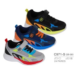 Deportiva sport un velcro y cordón-Bubble-BBV-C971-S