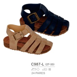 Sandalia niño cierre hebilla-Bubble-BBV-C987-L