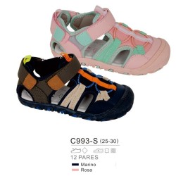 Sandalia sport cierre velcro elásticos-Bubble-BBV-C993-S