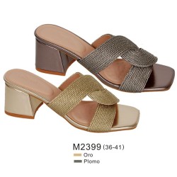 Sandalias tacón ancho y punta rectangular-Bubble-BBV-M2399