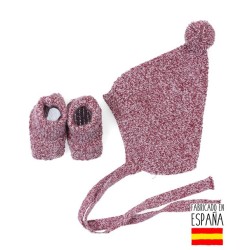Conjunto 2 piezas punto: capota + patucos-TBI-28379-Tony Bambino