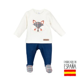 Conjunto manga larga polaina tiétar bebé-CLI-11054-Calamaro Baby