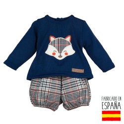 Conjunto manga larga pololo tiétar bebé niña-CLI-11056-Calamaro Baby