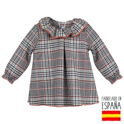 Vestido manga larga tiétar niña-CLI-21274-N-Calamaro Baby