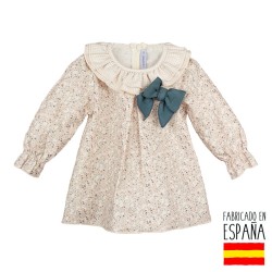 Vestido manga larga narcea niña-CLI-21275-N-Calamaro Baby