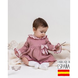 Vestido manga larga genil niña-CLI-21285-N-Calamaro Baby