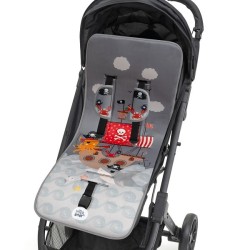 Colchoneta carro Universal TRANSPIRABLE Animalitos C059 Interbaby incluye forro tirantes