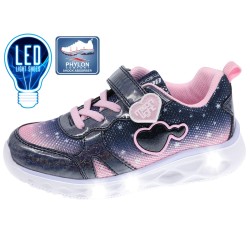 Deportivos con luces cordones y velcro-BPI-2198220-Beppi
