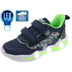 Deportivos con luces doble velcro dino-BPI-2208920-Beppi