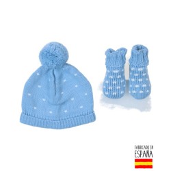 Conjunto 3 piezas bebé gorro y patucos-TBI-30262-Tony Bambino