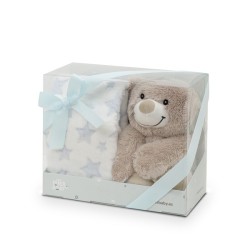 Peluche+manta estampada Conejo--PE019-Interbaby