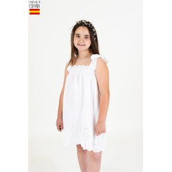 Camisón cortés comunión-CLV-49618-Calamaro Baby