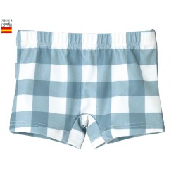 Short baño cuadros-CLV-26016N-Calamaro Baby
