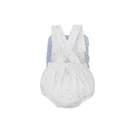 Pelele corto tirante volantes vichy-30250-Babidu