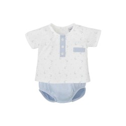 Conjunto camiseta y pantalón corto Gardenia-40248-BABIDÚ