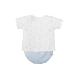 Conjunto camiseta y pantalón corto Gardenia-40248-BABIDÚ