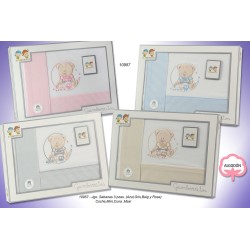 Juego de sábanas 3 piezas algodón maxicuna osito-GBV-10957MX-Gamberritos