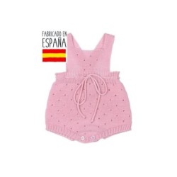 Tumodakids distribuidores de ropa de bebé. Peto corto punto calados detalle cordón - Tony Bambino