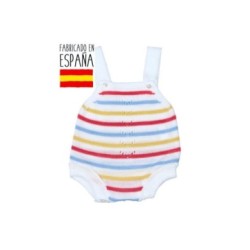 Tumodakids proveedores de ropa de bebé. Peto corto punto lineas de colores - Tony Bambino