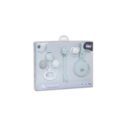 Tumodakids mayoristas de ropa infantil. SET REGALO 4 PCS SILICONA CHUPETERO+PORTA+CHUPETE+SONAJERO - Interbaby