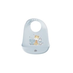 Tumodakids distribuidores de ropa infantil. BABERO SILICONA ESTAMPADDO MODELO TRES AMIGOS - Interbaby