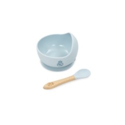 Tumodakids mayoristas de ropa infantil. CUENCO CON VENTOSA + CUCHARA DE SILICONA REAL MADRID - Real Madrid