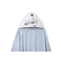 Tumodakids proveedores de ropa infantil. Capa baño Bambú Don Algodón Colección Jirafa tren - Don Algodón